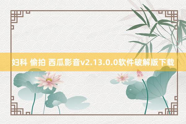 妇科 偷拍 西瓜影音v2.13.0.0软件破解版下载